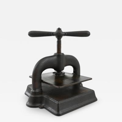 Vintage French Cast Iron Book Press