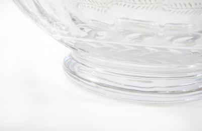 Vintage French Cut Crystal Gilt Bronze Caviar Service