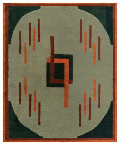 Vintage French Deco Rug