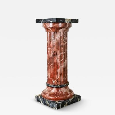 Vintage French Faux Finish Marble Column