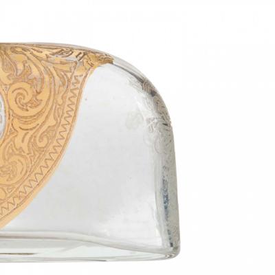 Vintage French Gilt Glass Perfume Bottle