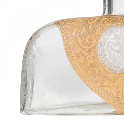 Vintage French Gilt Glass Perfume Bottle