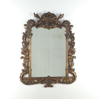 Vintage French Gilt Wood Mirror circa 1920