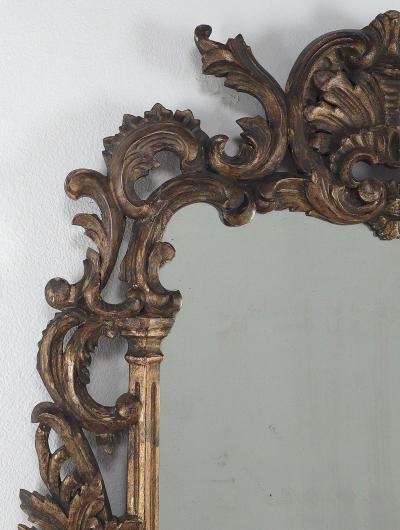 Vintage French Gilt Wood Mirror circa 1920