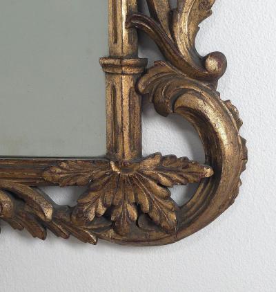 Vintage French Gilt Wood Mirror circa 1920