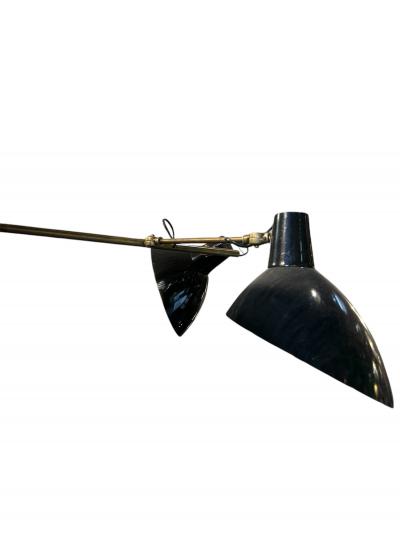 Vintage French Style Brass Dual Arm Pendant Light