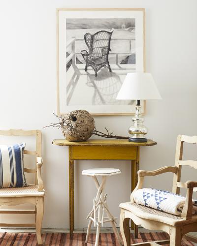 Vintage French Ticking Stripe Pillow 3