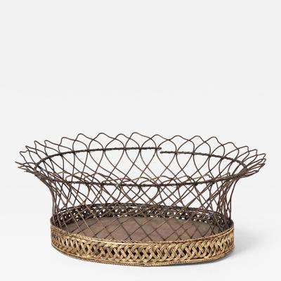 Vintage French Tole Wire Jardini re circa 1950