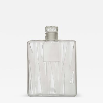 Vintage Frosted Glass Perfume Bottle