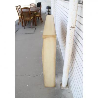 Vintage Full size Painted Wood Headboard