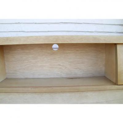 Vintage Full size Painted Wood Headboard