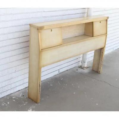 Vintage Full size Painted Wood Headboard