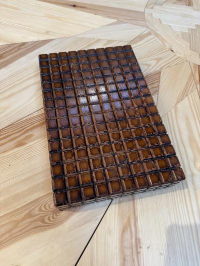 Vintage Geometric Wood Decorative Box