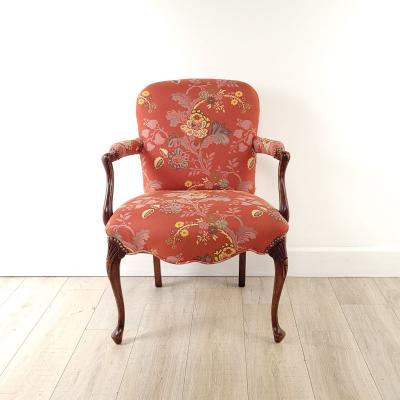 Vintage Georgian Style Mahogany Armchair circa 1950