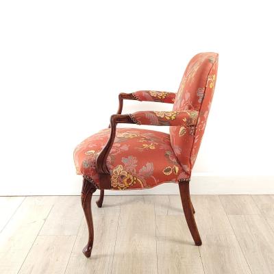 Vintage Georgian Style Mahogany Armchair circa 1950