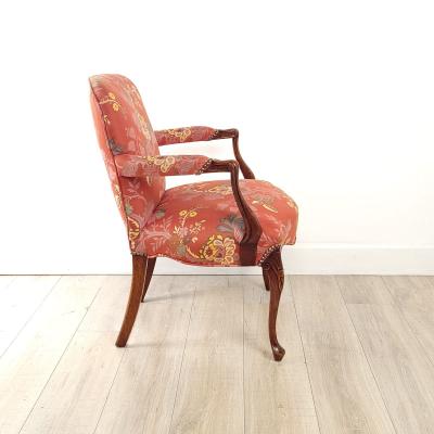 Vintage Georgian Style Mahogany Armchair circa 1950