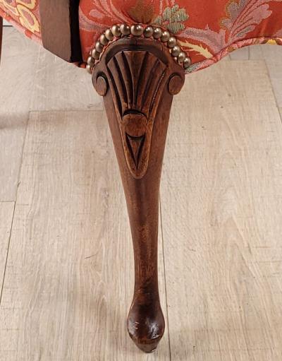 Vintage Georgian Style Mahogany Armchair circa 1950