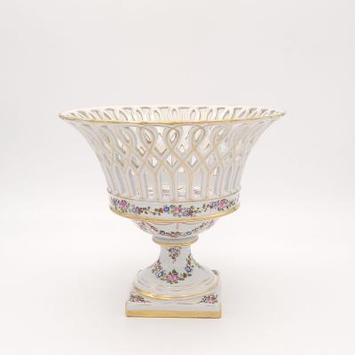 Vintage German Reticulated Footed Bowl circa 1920