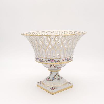 Vintage German Reticulated Footed Bowl circa 1920