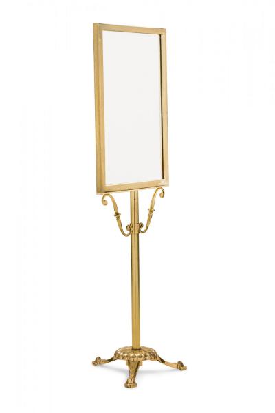 Vintage Gilt Metal Standing Frame Display Stand