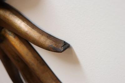 Vintage Giltwood Sunburst Soleil Convex Wall Mirror