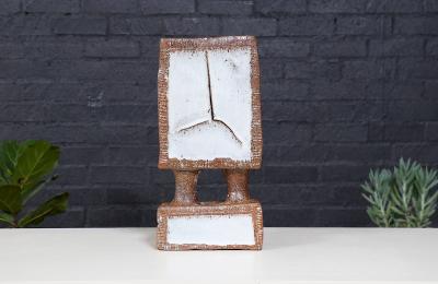 Vintage Glazed Ceramic Architectural Pottery Sculpture