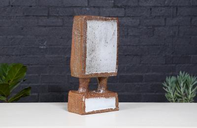 Vintage Glazed Ceramic Architectural Pottery Sculpture