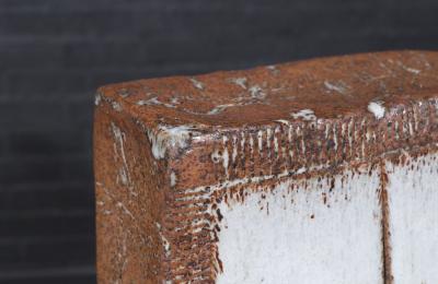 Vintage Glazed Ceramic Architectural Pottery Sculpture