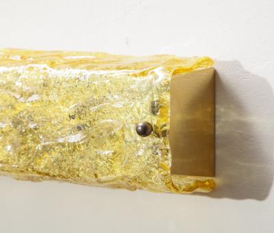 Vintage Gold Glass Wall Light