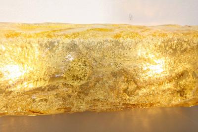 Vintage Gold Glass Wall Light