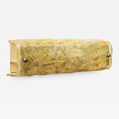 Vintage Gold Glass Wall Light