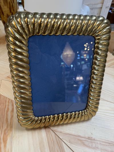 Vintage Gold Tone Rope Picture Frame
