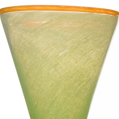 Vintage Green Art Glass Vase