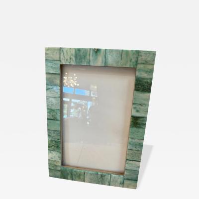 Vintage Green Mosaic Stone Picture Frame