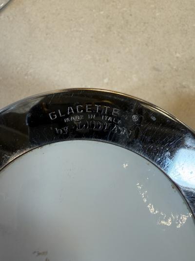 Vintage Gucci Ice Bucket and Glass Set With Logo Italy 1970