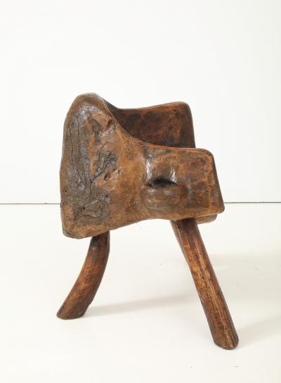 Vintage Hand Carved Wood Chair