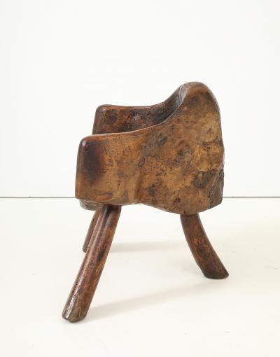Vintage Hand Carved Wood Chair