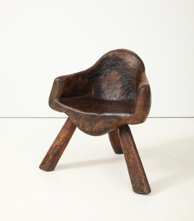 Vintage Hand Carved Wood Chair