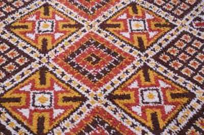 Vintage Hand Knotted Berber Wool Tribal Rug