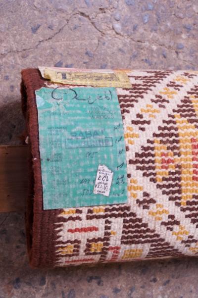 Vintage Hand Knotted Berber Wool Tribal Rug