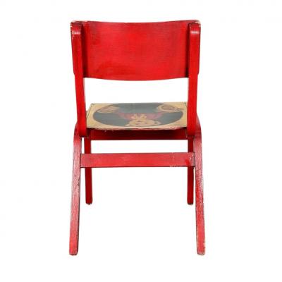 Vintage Hand Painted Child s Chairs W Teddy Bears