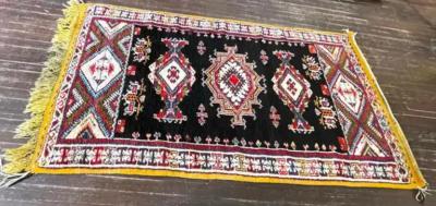 Vintage Handmade Moroccan Rug circa 1960s