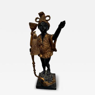 Vintage Handpainted Blackamoor Candleholder