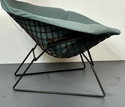 Vintage Harry Bertoia for Knoll Bird Lounge Chair with Ottoman Labeled 1960s