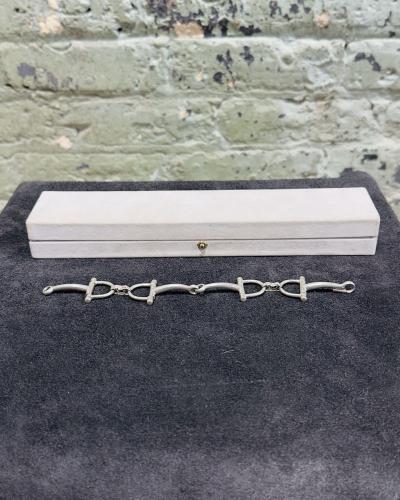Vintage Hermes Silver Bracelet 925 France