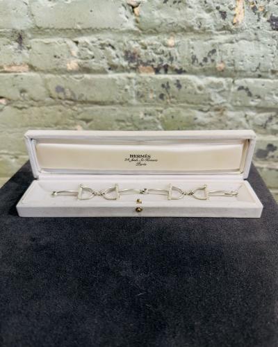 Vintage Hermes Silver Bracelet 925 France