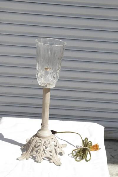 Vintage Hollywood Regency Style Torchiere Lamp