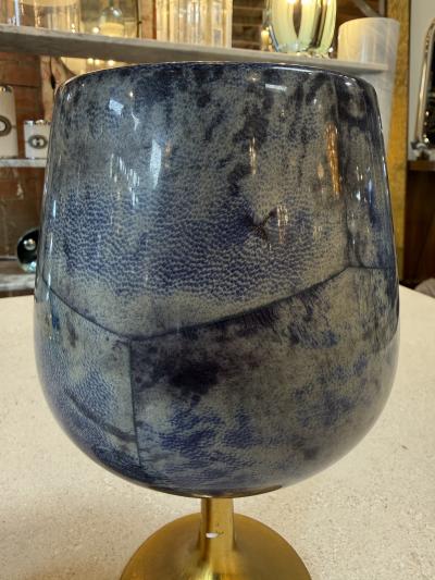 Vintage Ice Bucket on Pedestal with Lid 1970s