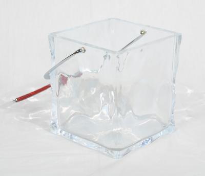 Vintage Ice Cube Lucite Ice Bucket