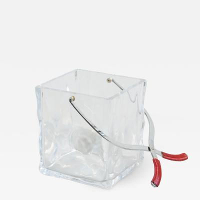 Vintage Ice Cube Lucite Ice Bucket
